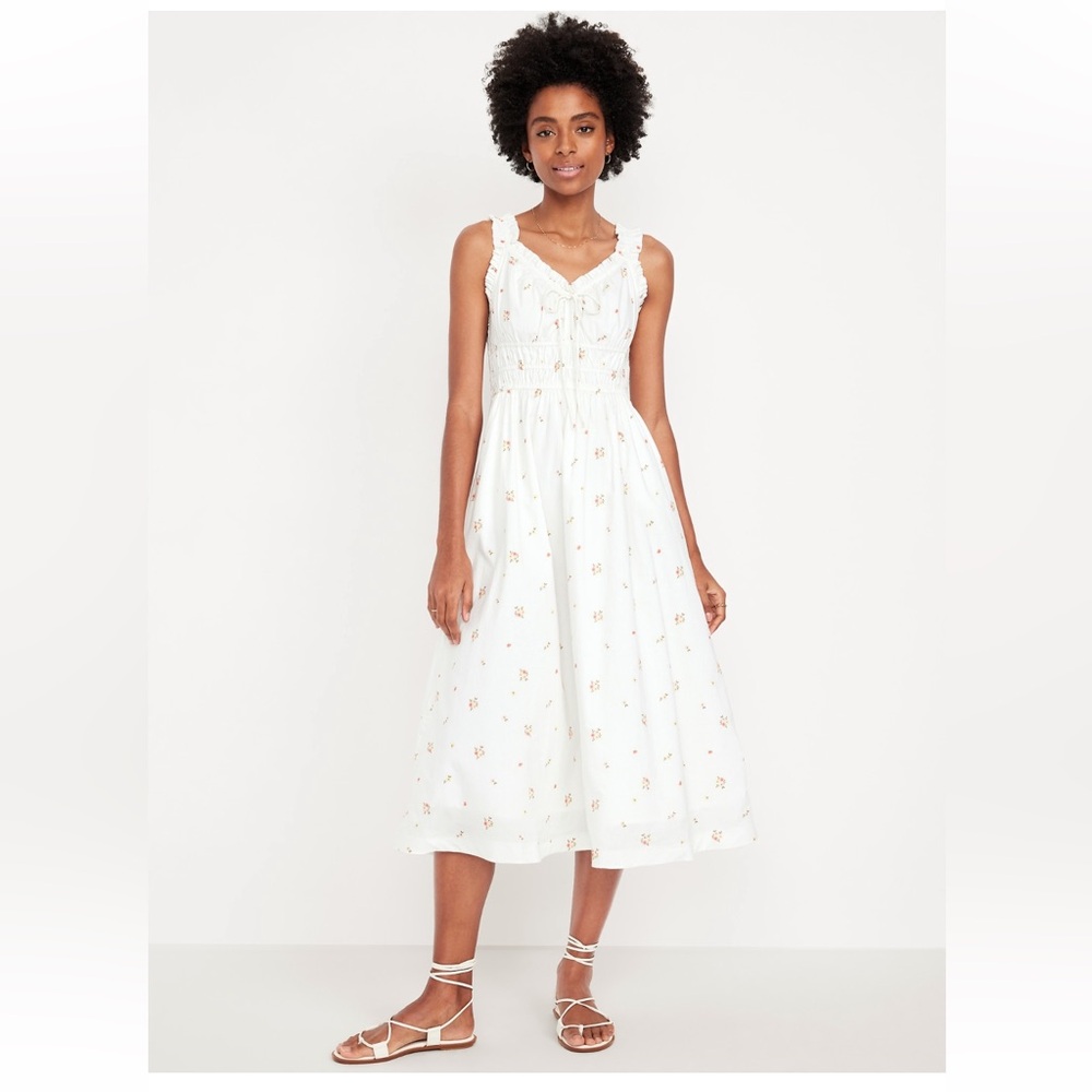 Fit & Flare Sleeveless Midi Dress